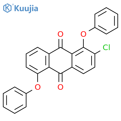 9,10-Anthracenedione, 2-chloro-1,5-diphenoxy- structure