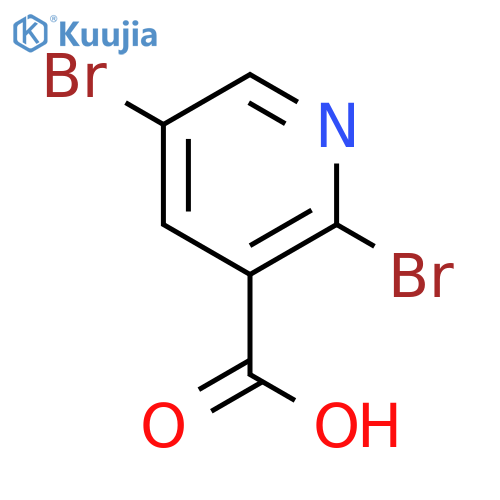 2,5-dibromopyridine-3-carboxylic acid structure