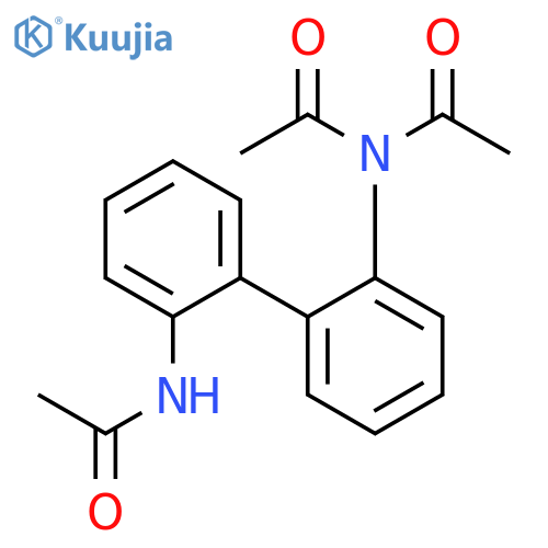 Acetamide, N-acetyl-N-[2'-(acetylamino)[1,1'-biphenyl]-2-yl]- structure