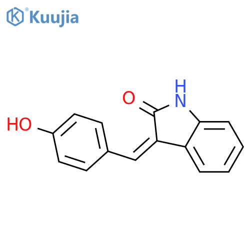 2H-Indol-2-one, 1,3-dihydro-3-[(4-hydroxyphenyl)methylene]- structure