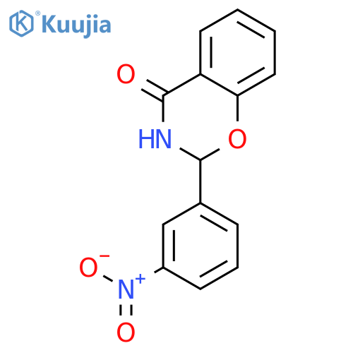 2-(3-Nitrophenyl)-2,3-dihydro-4H-1,3-benzoxazin-4-one structure