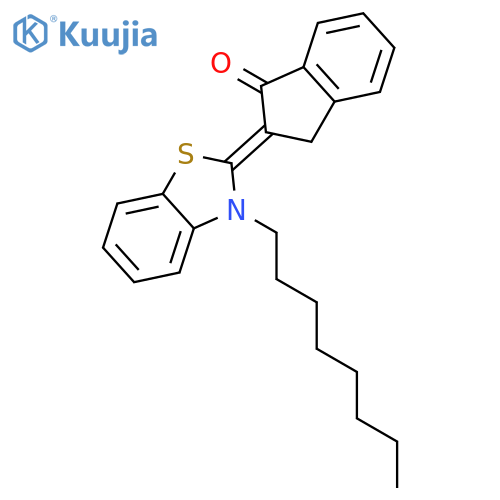 1H-Inden-1-one, 2,3-dihydro-2-(3-octyl-2(3H)-benzothiazolylidene)- structure
