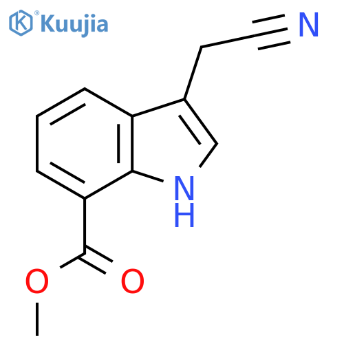 3-(cyanomethyl)-1H-Indole-7-carboxylic acid methyl ester structure