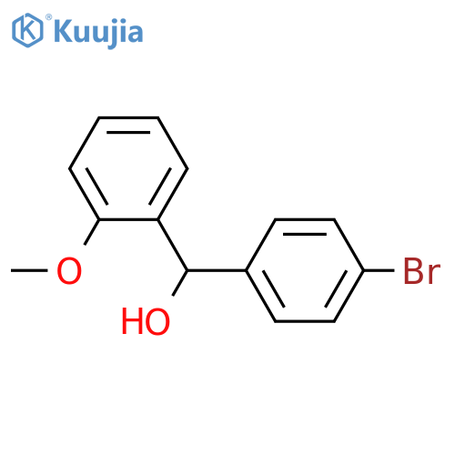 (4-bromophenyl)-(2-methoxyphenyl)methanol structure