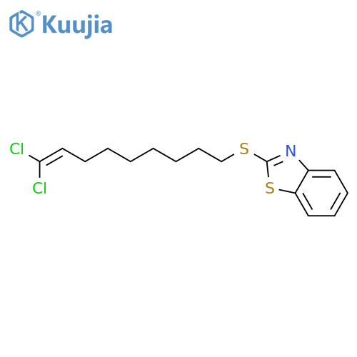 Benzothiazole, 2-[(9,9-dichloro-8-nonenyl)thio]- structure