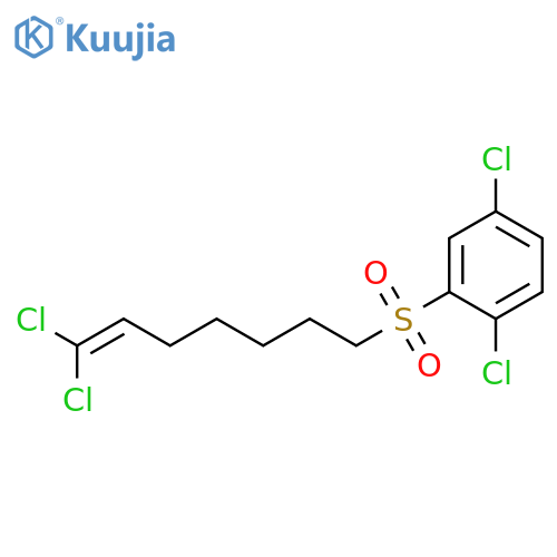 Benzene, 1,4-dichloro-2-[(7,7-dichloro-6-heptenyl)sulfonyl]- structure