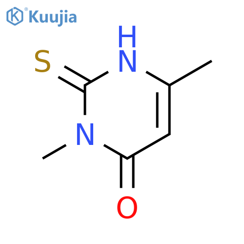 4(1H)-Pyrimidinone, 2,3-dihydro-3,6-dimethyl-2-thioxo- structure