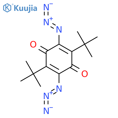 2,5-Cyclohexadiene-1,4-dione,2,5-diazido-3,6-bis(1,1-dimethylethyl)- structure