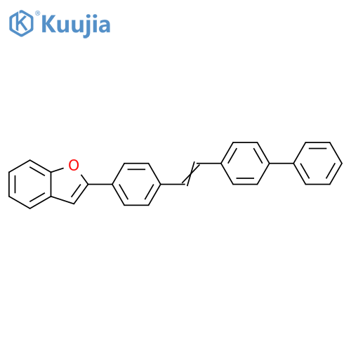 Benzofuran, 2-[4-(2-[1,1'-biphenyl]-4-ylethenyl)phenyl]- structure