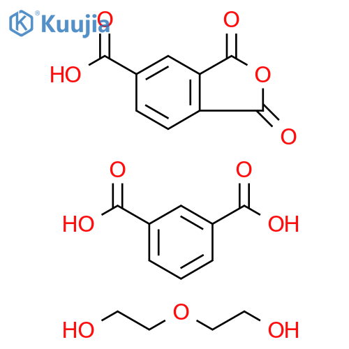 1,3-Benzenedicarboxylic acid, polymer with 1,3-dihydro-1,3-dioxo-5-isobenzofurancarboxylic acid and 2,2'-oxybis[ethanol] structure