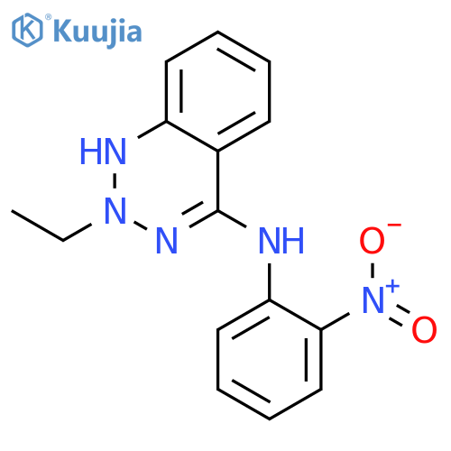 1,2,3-Benzotriazinium,2-ethyl-4-[(2-nitrophenyl)amino]-, inner salt structure