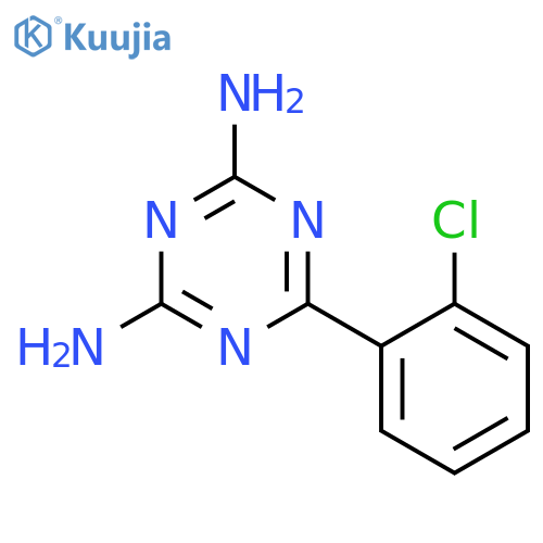 6-(2-Chlorophenyl)-1,3,5-triazine-2,4-diamine structure