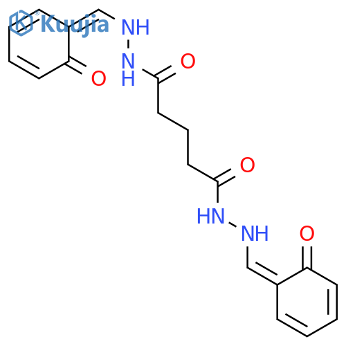 Pentanedioic acid,1,5-bis[2-[(2-hydroxyphenyl)methylene]hydrazide] structure