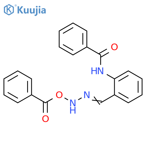 Benzamide, N-[2-[[(benzoyloxy)amino]iminomethyl]phenyl]- structure