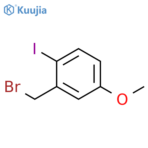 Benzene, 2-(bromomethyl)-1-iodo-4-methoxy- structure