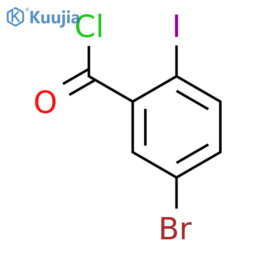 5-Bromo-2-iodobenzoyl chloride structure