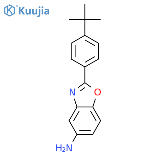 2-(4-Tert-butylphenyl)-1,3-benzoxazol-5-amine structure
