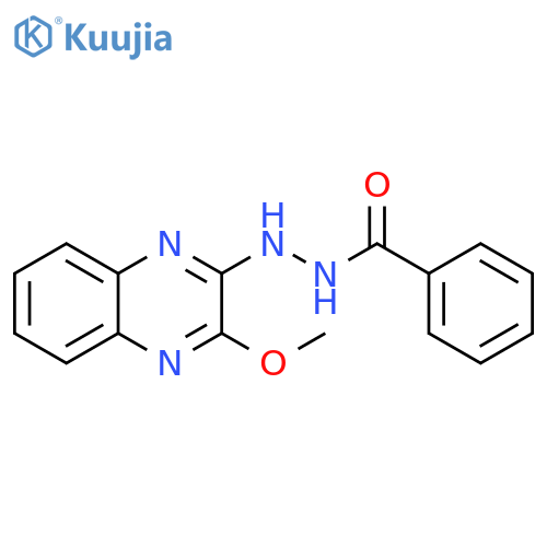 Benzoic acid, 2-(3-methoxy-2-quinoxalinyl)hydrazide structure