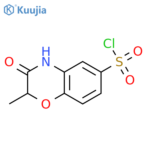 2-Methyl-3-oxo-3,4-dihydro-2H-1,4-benzoxazine-6-sulfonyl Chloride structure
