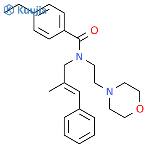 Benzamide,4-ethyl-N-(2-methyl-3-phenyl-2-propenyl)-N-[2-(4-morpholinyl)ethyl]- structure
