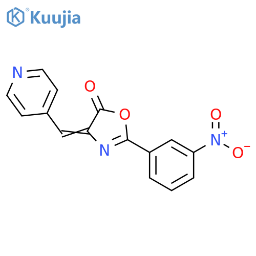 5(4H)-Oxazolone, 2-(3-nitrophenyl)-4-(4-pyridinylmethylene)- structure