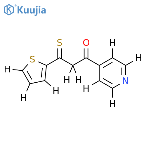 1-(pyridin-4-yl)-3-sulfanylidene-3-(thiophen-2-yl)propan-1-one structure