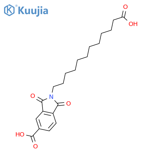 2H-Isoindole-2-dodecanoic acid, 5-carboxy-1,3-dihydro-1,3-dioxo- structure