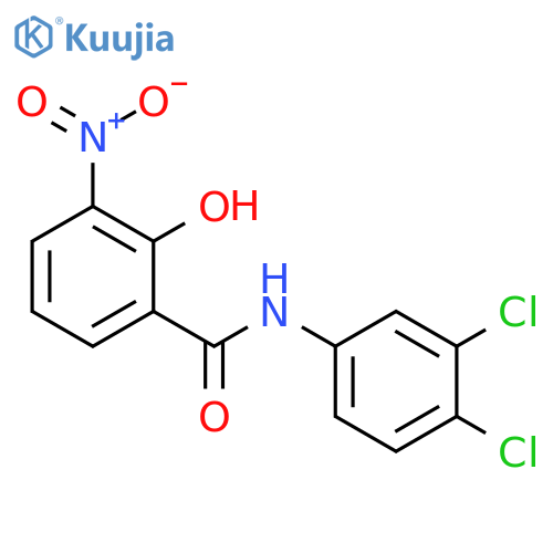 Benzamide,N-(3,4-dichlorophenyl)-2-hydroxy-3-nitro- structure