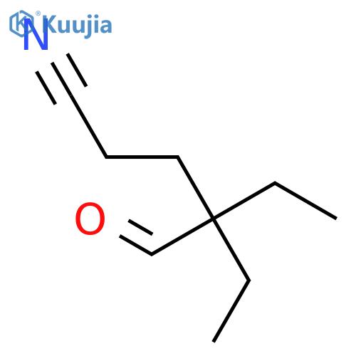 4-Cyano-2,2-diethylbutyraldehyde structure