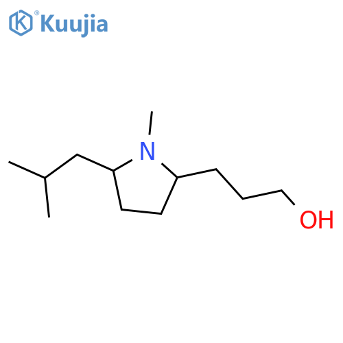 2-PYRROLIDINEPROPANOL, 1-METHYL-5-(2-METHYLPROPYL)- structure