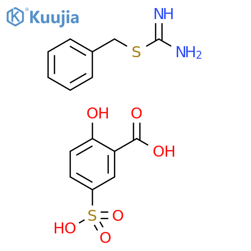 Benzoic acid, 2-hydroxy-5-sulfo-, compd. with phenylmethylcarbamimidothioate structure