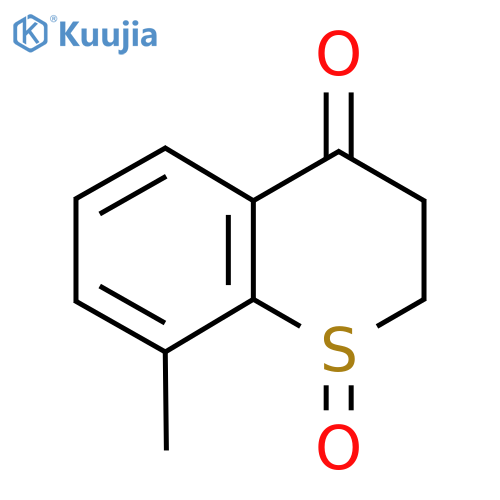 Thiochroman-4-one, 8-methyl-, 1-oxide structure