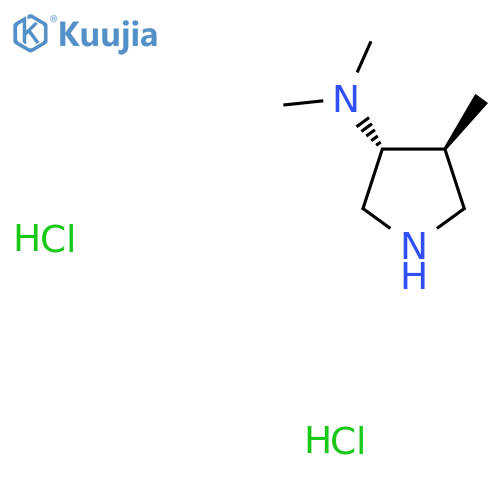 (3R,4S)-N,N,4-trimethylpyrrolidin-3-amine;dihydrochloride structure