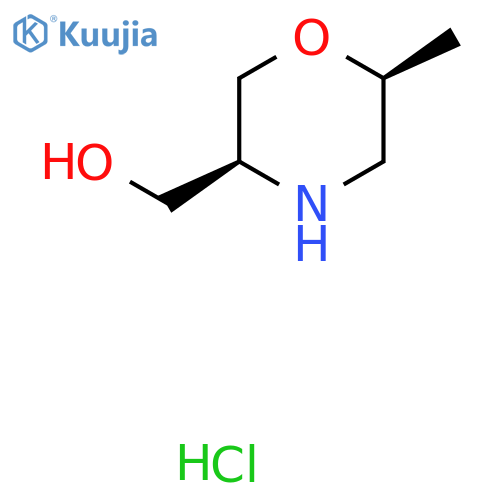 [cis-6-Methylmorpholin-3-yl]methanol;hydrochloride structure
