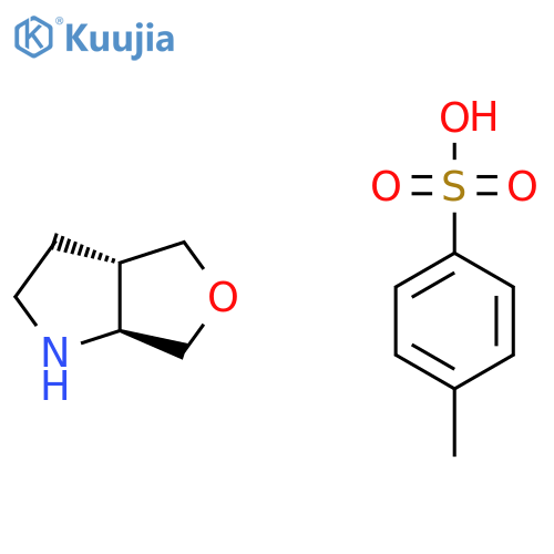 (3aS,6aS)-2,3,3a,4,6,6a-hexahydro-1H-furo[3,4-b]pyrrole;4-methylbenzenesulfonic acid structure