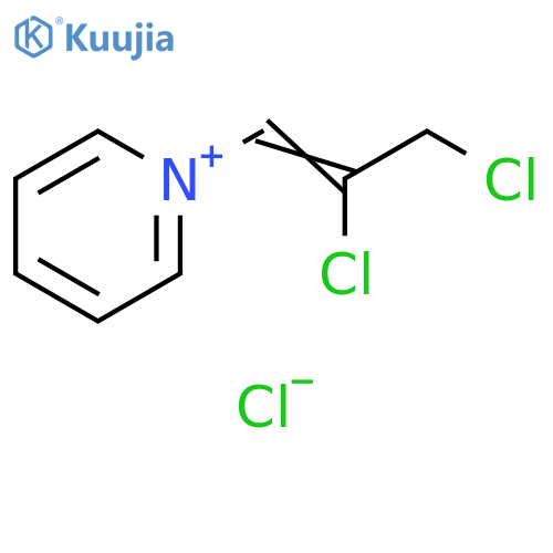 Pyridinium, 1-(2,3-dichloro-1-propenyl)-, chloride structure