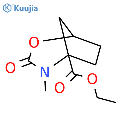 Ethyl 4-methyl-3-oxo-2-oxa-4-azabicyclo[3.2.1]octane-5-carboxylate structure