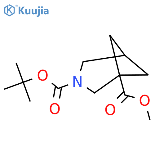 O3-tert-butyl O1-methyl 3-azabicyclo[3.1.1]heptane-1,3-dicarboxylate structure