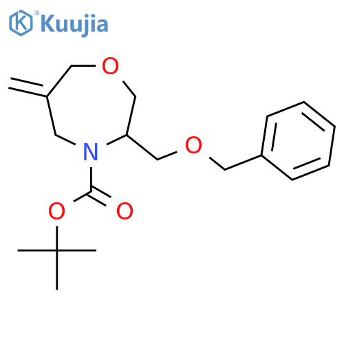 Tert-butyl 3-(benzyloxymethyl)-6-methylene-1,4-oxazepane-4-carboxylate structure