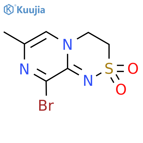 9-Bromo-7-methyl-3,4-dihydropyrazino[2,1-C][1,2,4]thiadiazine 2,2-dioxide structure