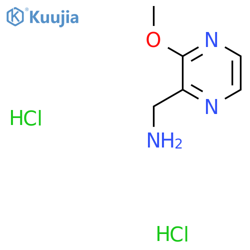 (3-Methoxypyrazin-2-yl)methanamine;dihydrochloride structure