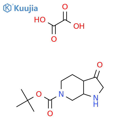 tert-butyl 3-oxo-2,3a,4,5,7,7a-hexahydro-1H-pyrrolo[2,3-c]pyridine-6-carboxylate;oxalic acid structure