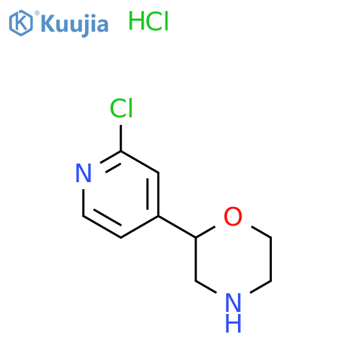 2-(2-Chloro-4-pyridyl)morpholine;hydrochloride structure