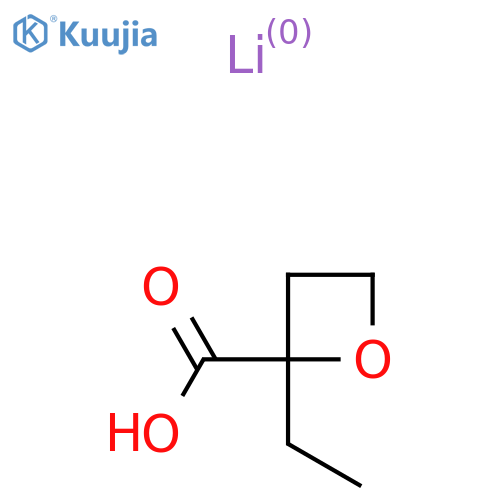 2-Ethyloxetane-2-carboxylic acid;lithium salt structure