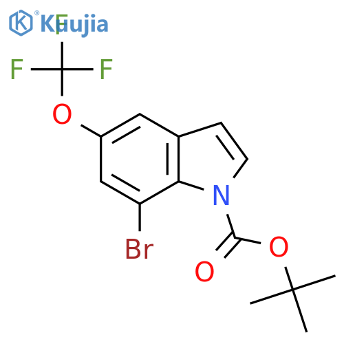 Tert-butyl 7-bromo-5-(trifluoromethoxy)indole-1-carboxylate structure