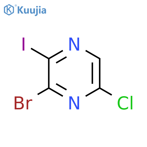 3-Bromo-5-chloro-2-iodo-pyrazine structure