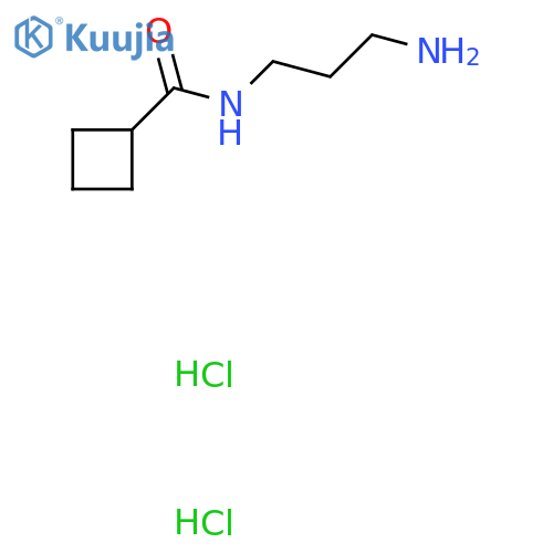 N-(3-Aminopropyl)cyclobutanecarboxamide dihydrochloride structure
