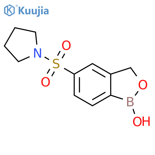 5-(Pyrrolidine-1-sulfonyl)-1,3-dihydro-2,1-benzoxaborol-1-ol structure