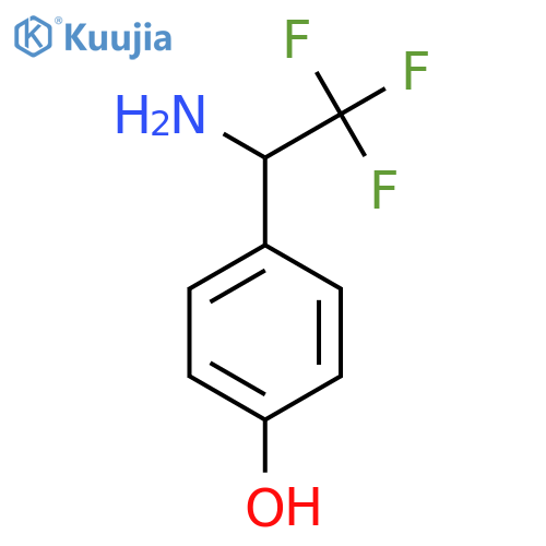 4-(1-Amino-2,2,2-trifluoroethyl)phenol structure