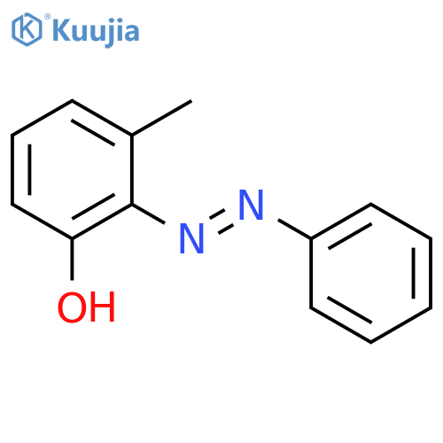 Phenol,3-methyl-2-(2-phenyldiazenyl)- structure